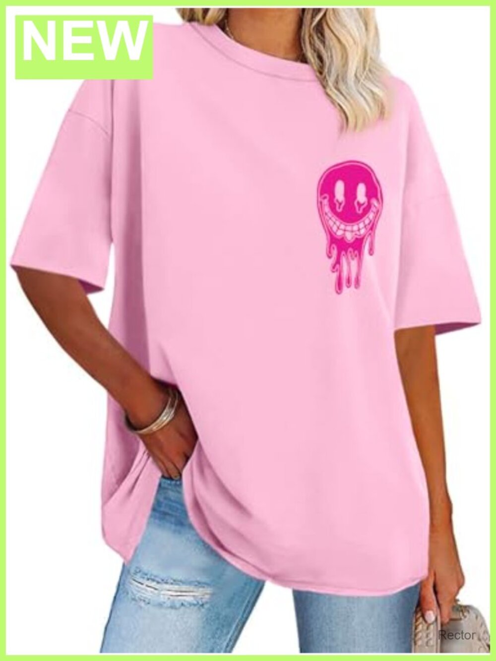 Oversized Graphic T-Shirt Crew Neck Short Sleeve Casual Summer Top